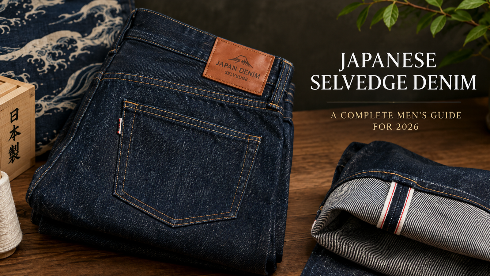 Japanese selvedge denim jeans for men