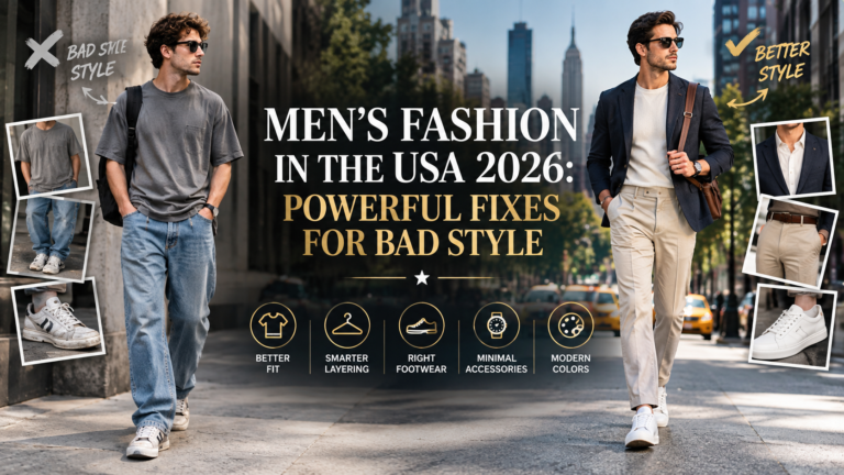 mens fashion style in the USA for 2026