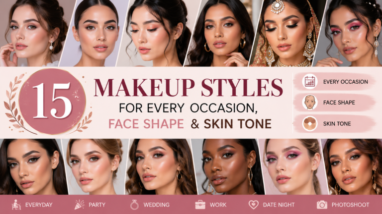 15 Makeup Styles for Every Occasion, Face Shape & Skin Tone
