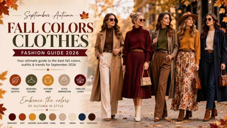 Fall Colors Clothes: September Autumn Fashion Guide 2026