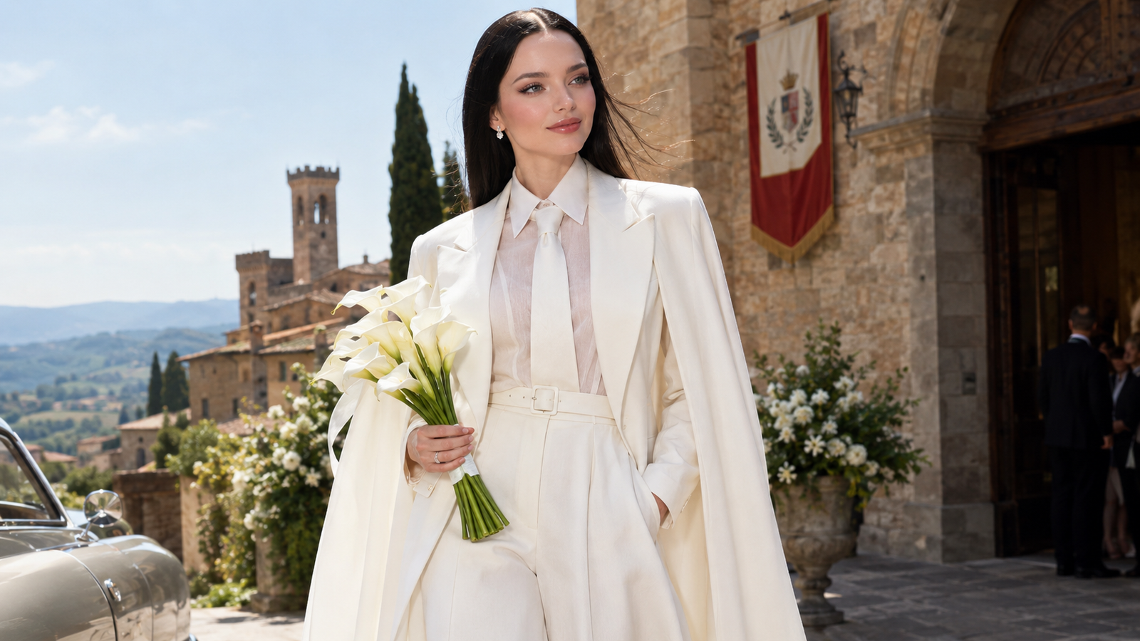 Dove Cameron wedding outfit